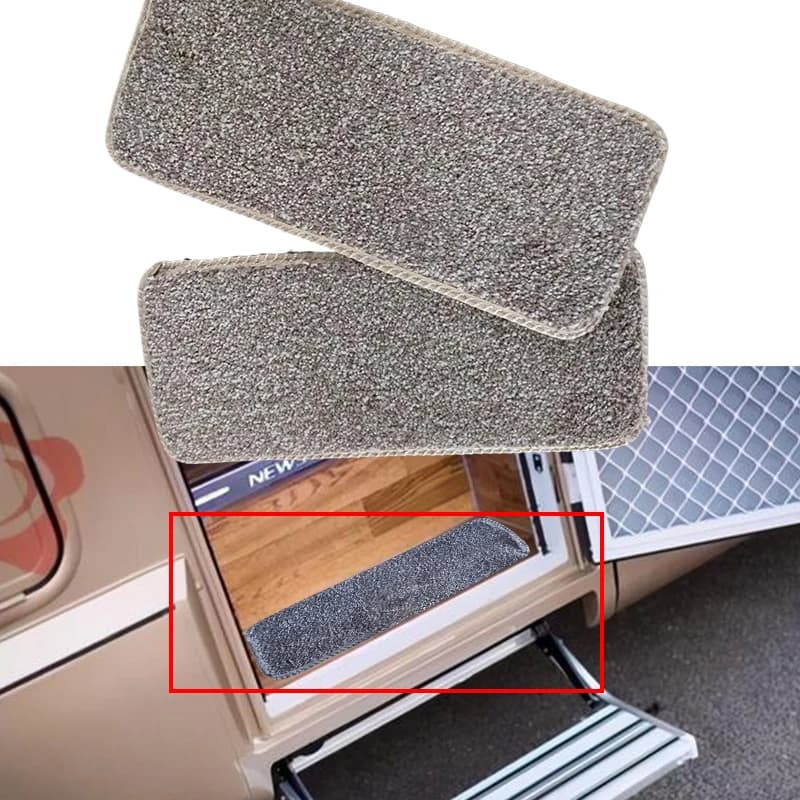 2PCS Tappeto Step Mat Set Tappeto Camper Camper Porta della cabina Tappetini per Fiat Ducato Citroen Relè Peugeot Boxer