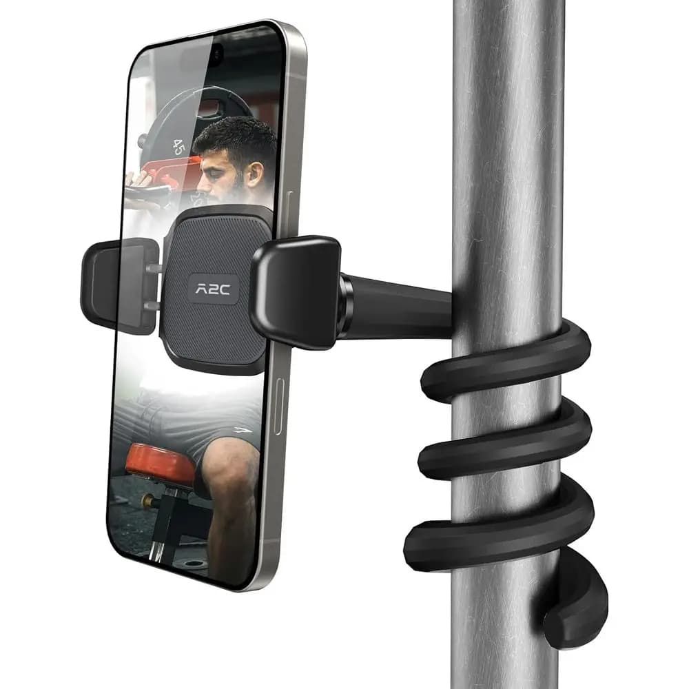 Supporto Flessibile per Telefono, per Tapis Roulant, Passeggino, Carrello della Spesa, Scrivania, Supporto Portatile a Collo d'Oca con Braccio Lungo 16,5 Pollici per Smartphone da 4,7-6,9 Pollici