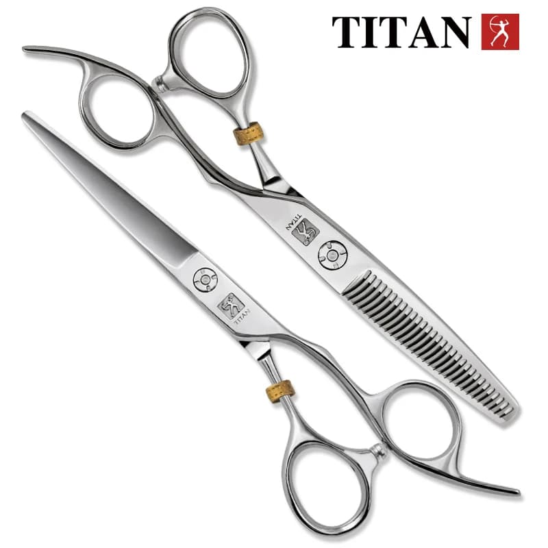 TITAN forbici professionali per parrucchieri forbici da barbiere taglio forbici per sfoltire cesoia per capelli 6 pollici 6.5 pollici giappone 440C acciaio