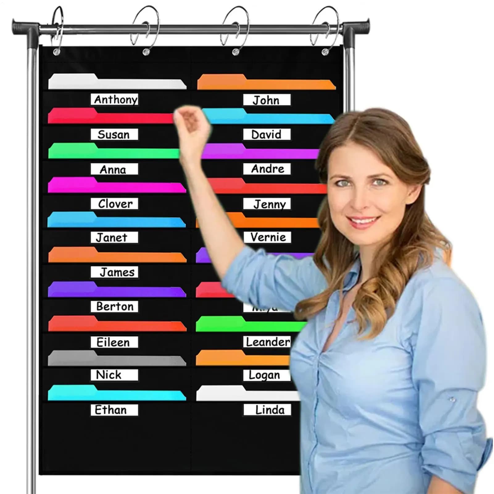 Organizzatore di documenti da appendere a parete, porta documenti tascabile, organizer di documenti da appendere per aula, luogo di lavoro, casa, viaggi