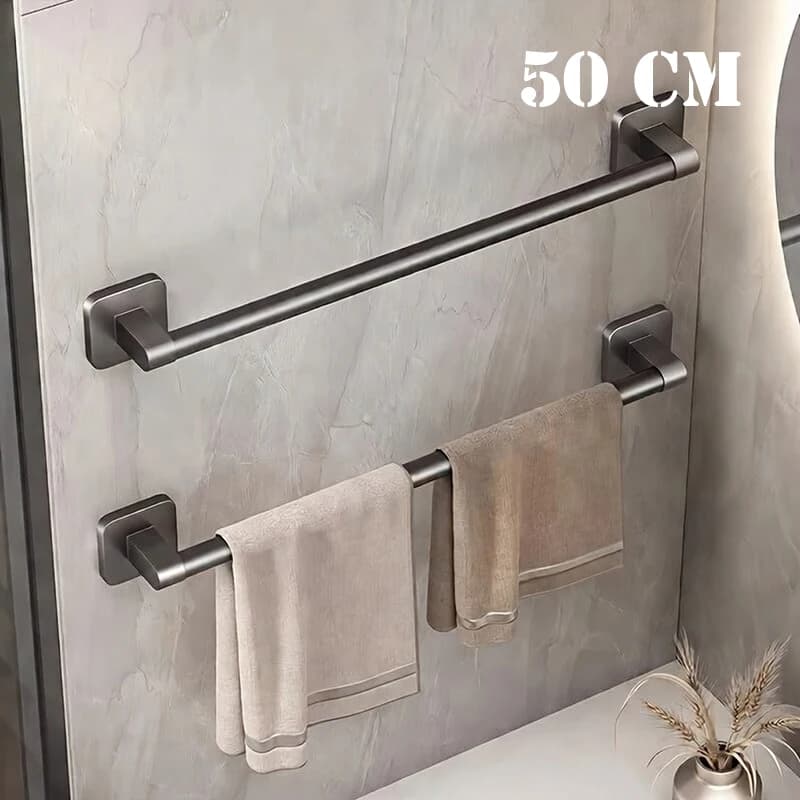 Portasciugamani da Bagno 30-50cm, Porta Asciugamani da Parete Resistente, Organizzatore per Asciugamani, Decorazione Casa