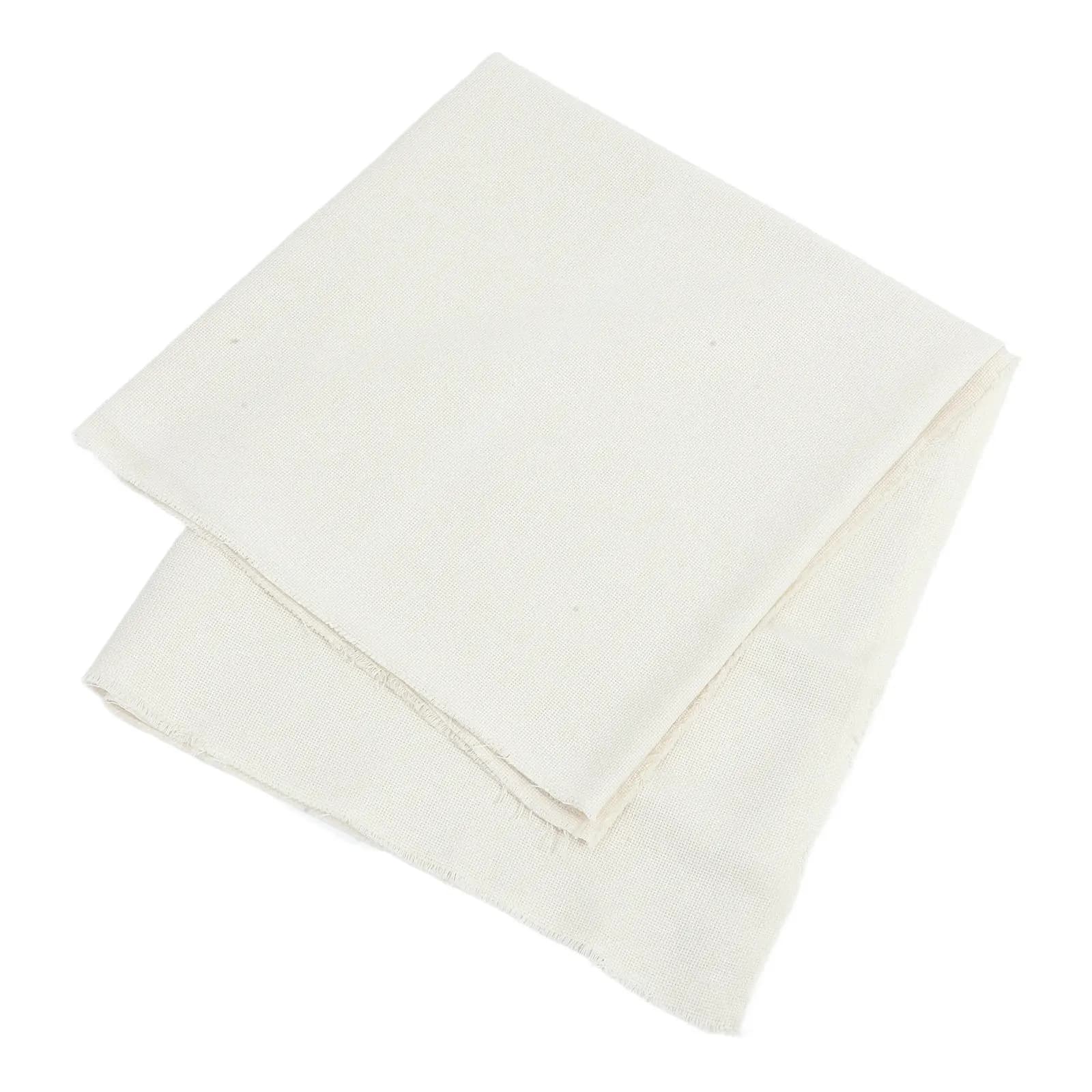 Linen Embroidery Fabric Squares Monks Cloth For Rug Tufting Punch Needle Frame Cross-Stitch Gridding Cloth Sewing Supplies For