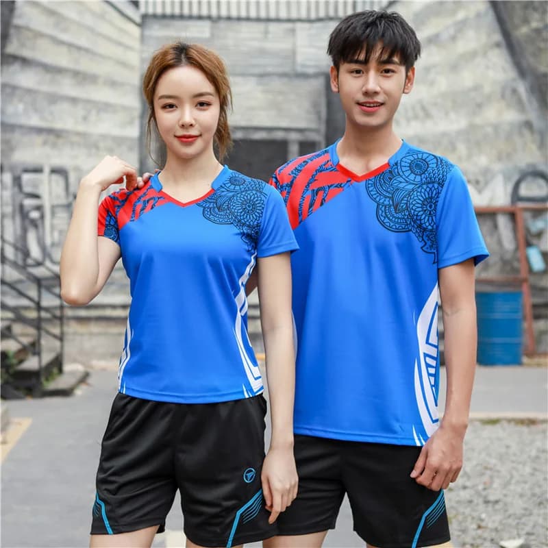 Nuova maglietta tenis uomo/donna, maglietta da badminton, badminton senza maniche, uniforme da ping pong, maglietta da tennis, maglia da badminton AB153