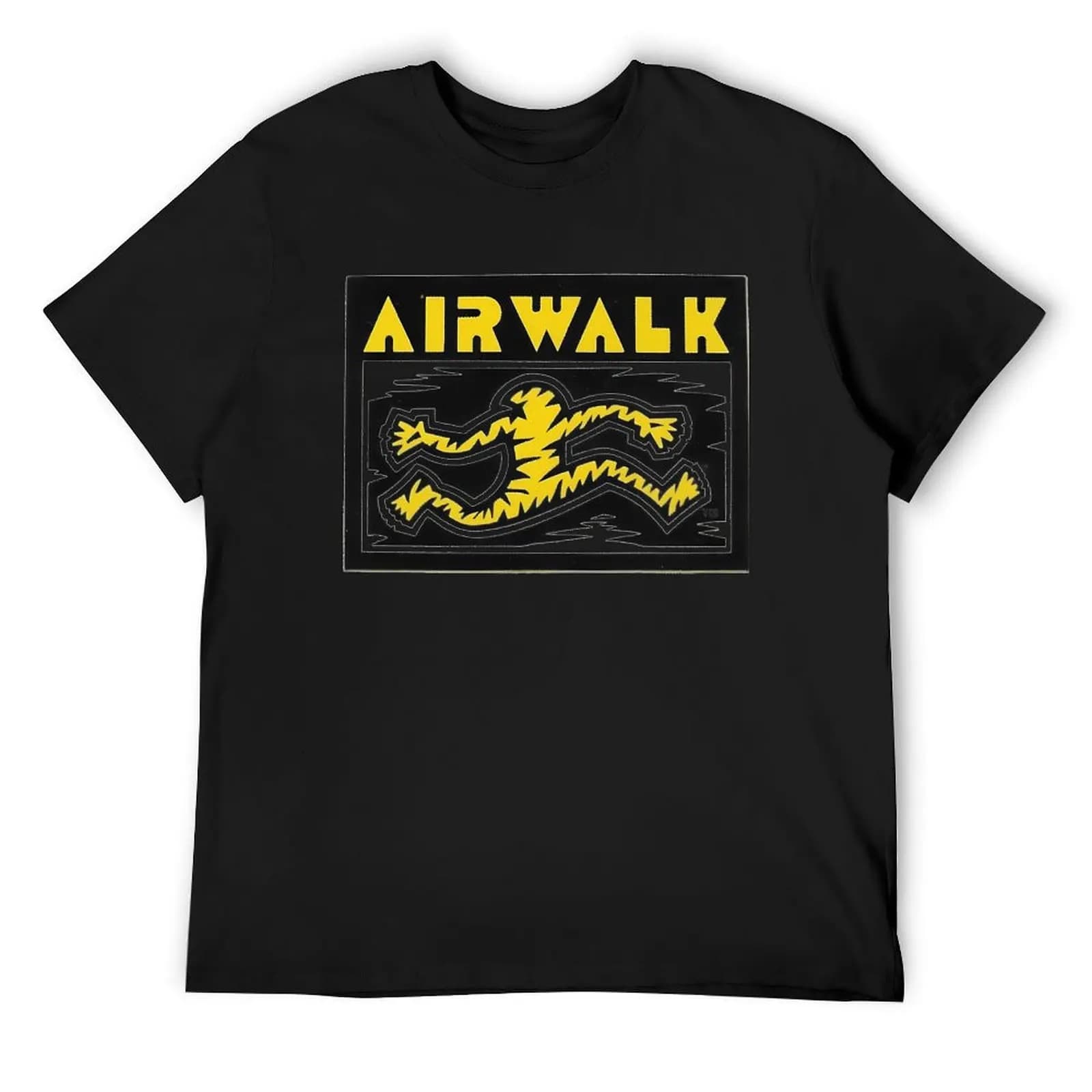 Uomo che corre, maglietta da skateboard con scarpe Airwalk. T-shirt magliette anime magliette grafiche da basket maglietta oversize da uomo