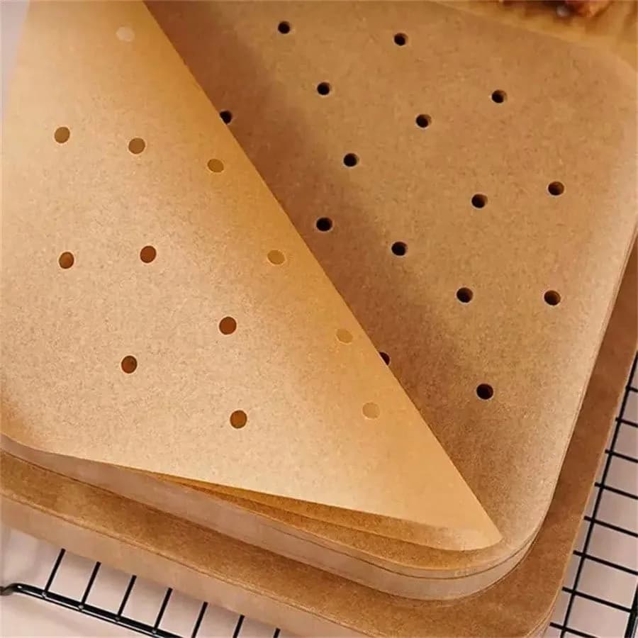 Kitchen Bakeware Papers Air Fryer Paper Disposable Steamer Liners Baking Non-Stick Steaming Mat Oil-absorbing Paper