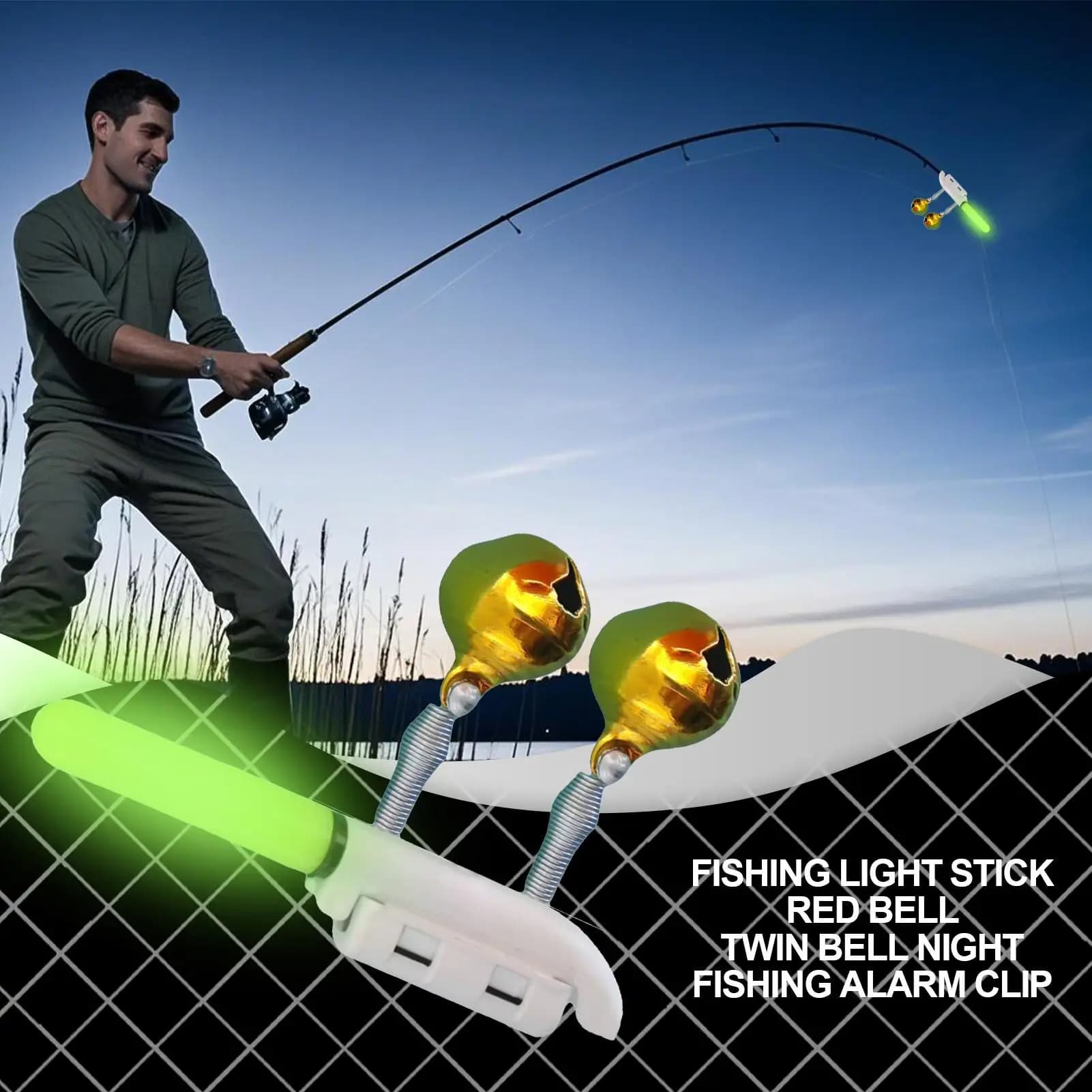 Luce Ricaricabile per Punta Canna da Pesca Notturna, Impermeabile con Clip, Lampada Stabile per Trovare Pesci, Perfetta per Acqua Dolce e Salata