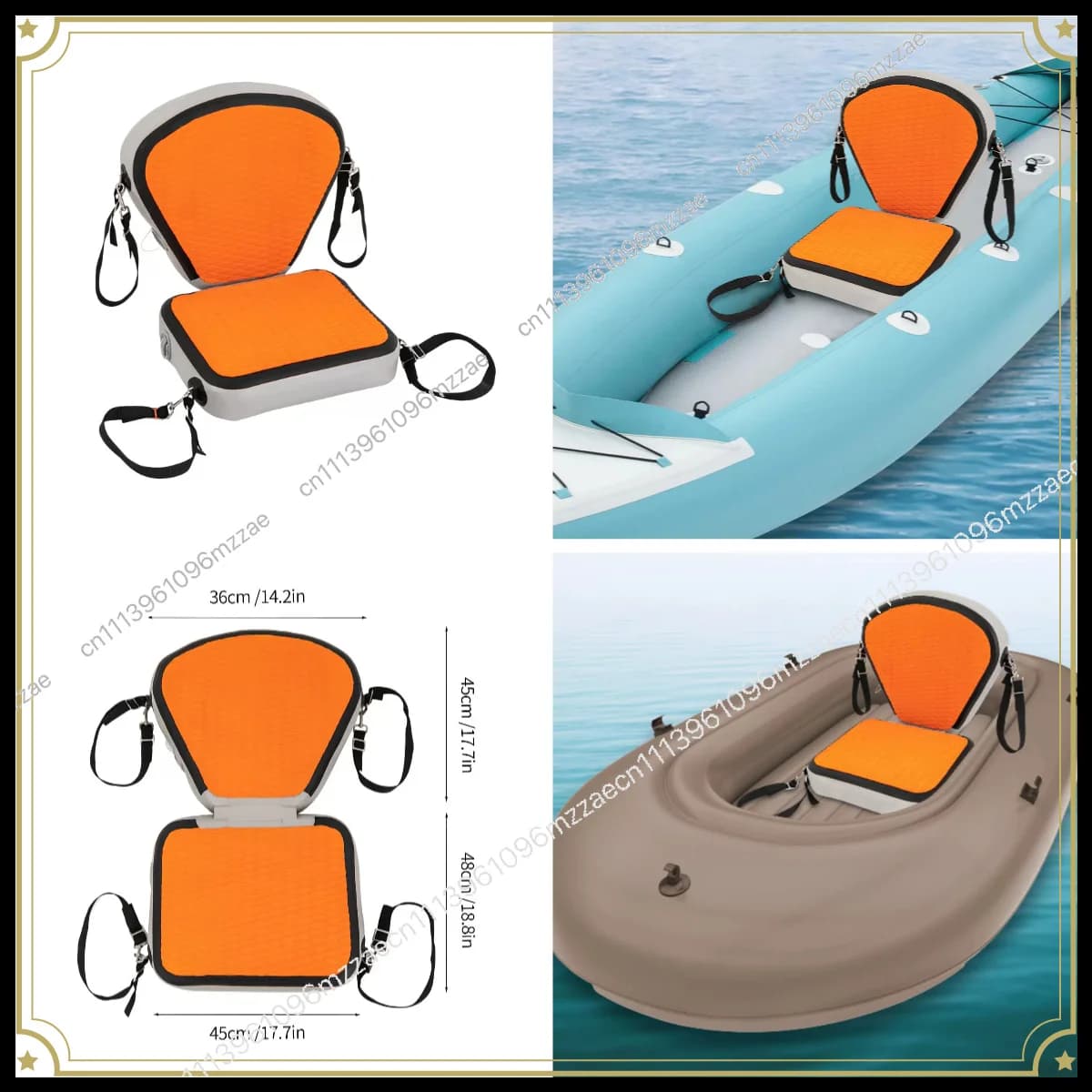 Portable Paddle Board, Surfboard, Kayak, Inflatable Seat, Fishing Boat Seat, Yacht, Rubber Boat, Paddle Board Seat