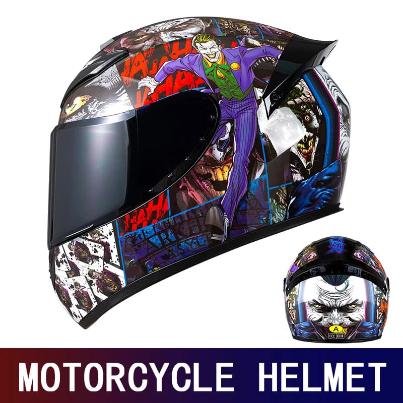 Casco integrale moto maschile moto imitazione racing femminile equitazione auto elettrica coppia casco quattro stagioni inverno caldo go-kar