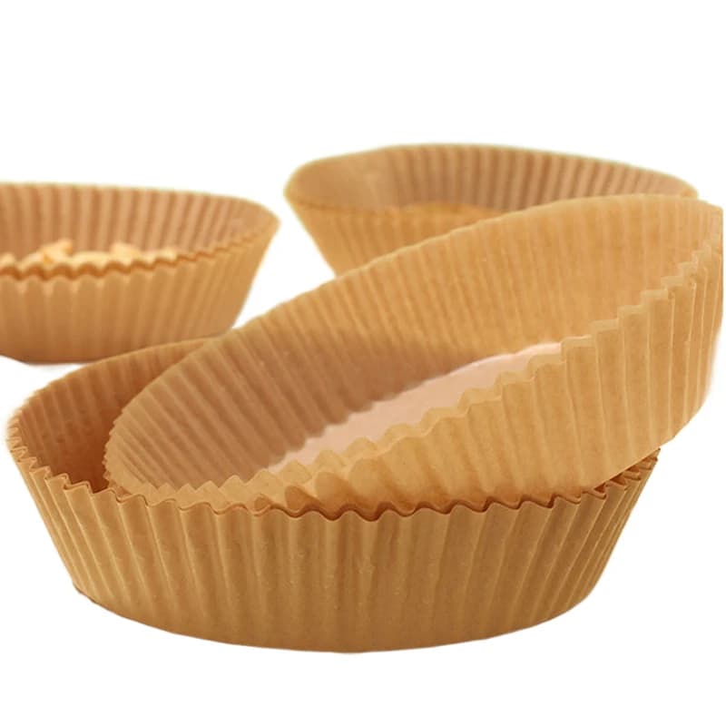 50 pcs Use And Drop Air Fryer Zerbino Circular Cooking Silicone Oil Paper Domestic Kitchen Barbecue Oil absorption Microwave TMZ