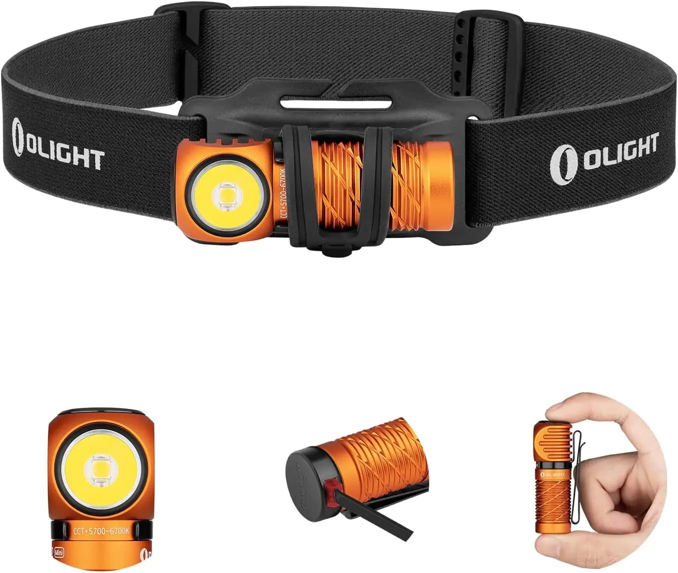 Lampada frontale ricaricabile da 1100 lumen con luce rossa, perfetta per escursioni, campeggio e attività all'aperto