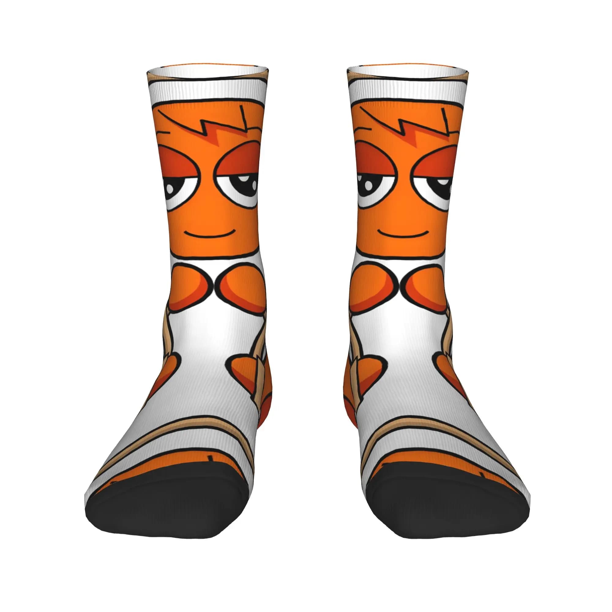Crazy Design Sprunki Oren Incredibox Game Football Socks Polyester Crew Socks for Women Men Breathable