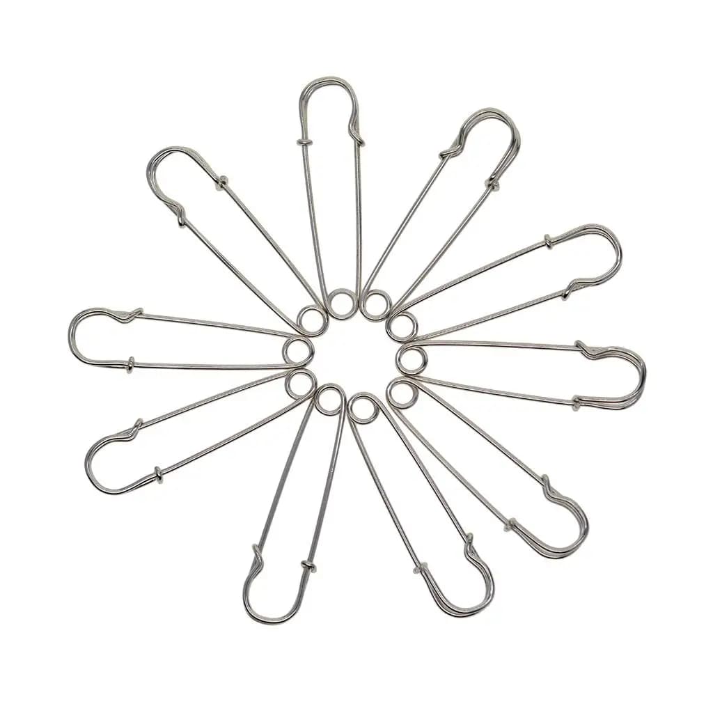 Set di Grandi Spille di Sicurezza in Acciaio Assortite, Collezione di Spille per Bavero per Fai da Te, Cucito e Artigianato