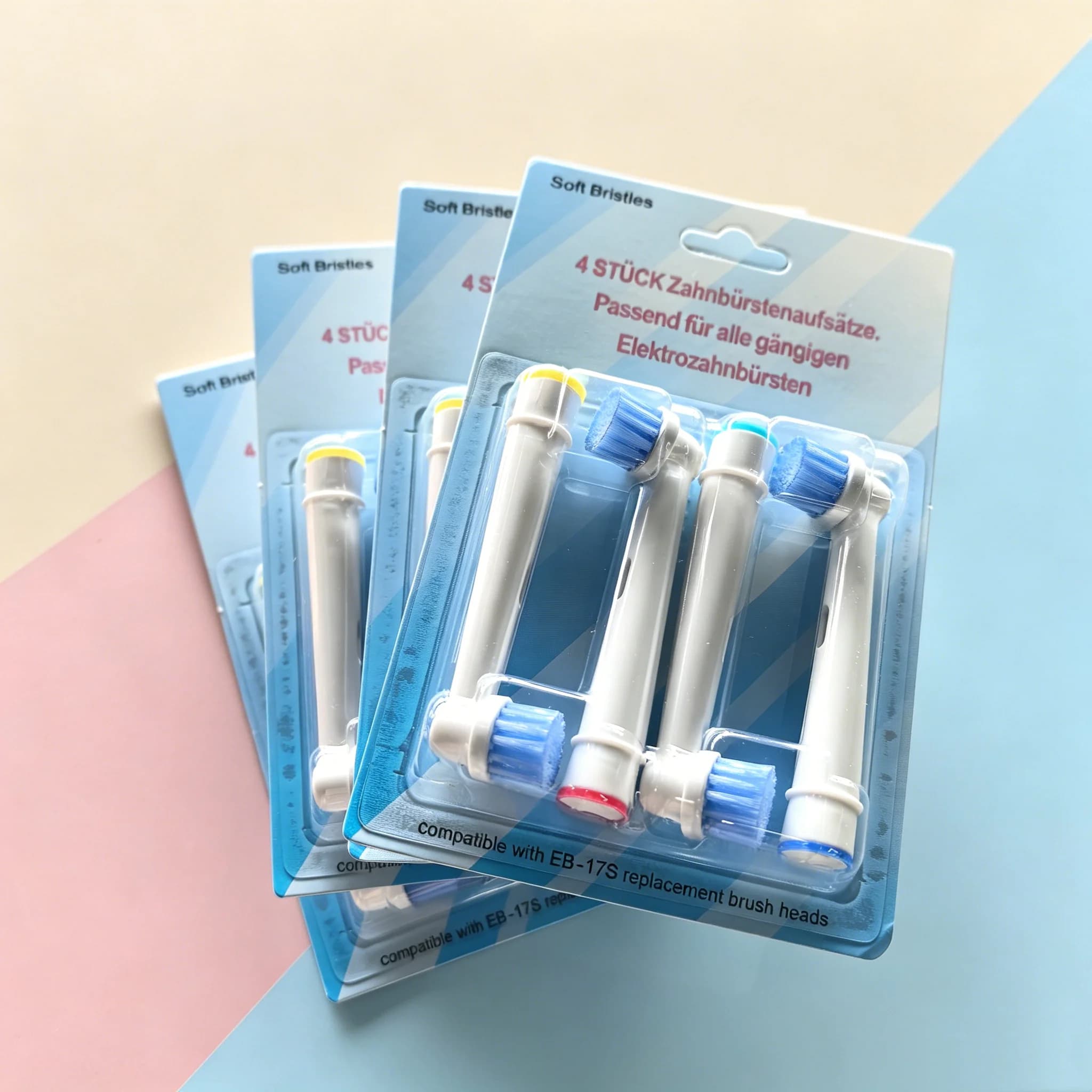 EB-17S Set of 4/8/16 Spare Parts for Electric Brush Oral B PRO 6000 Sensitive D18 OralB