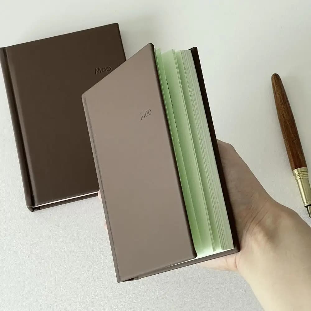 INS A6 Notebook Guscio rigido Scrapbook fai da te Programma Planner Libro Copertina al cioccolato Blocco note Uso quotidiano