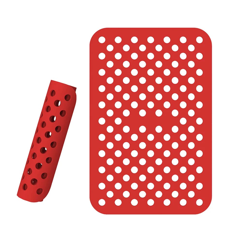 Silicone Air Fryer Mat Designed for Rectangular Models 203mm x 133mm Reusable Non Liner for Baking Roasting Grilling