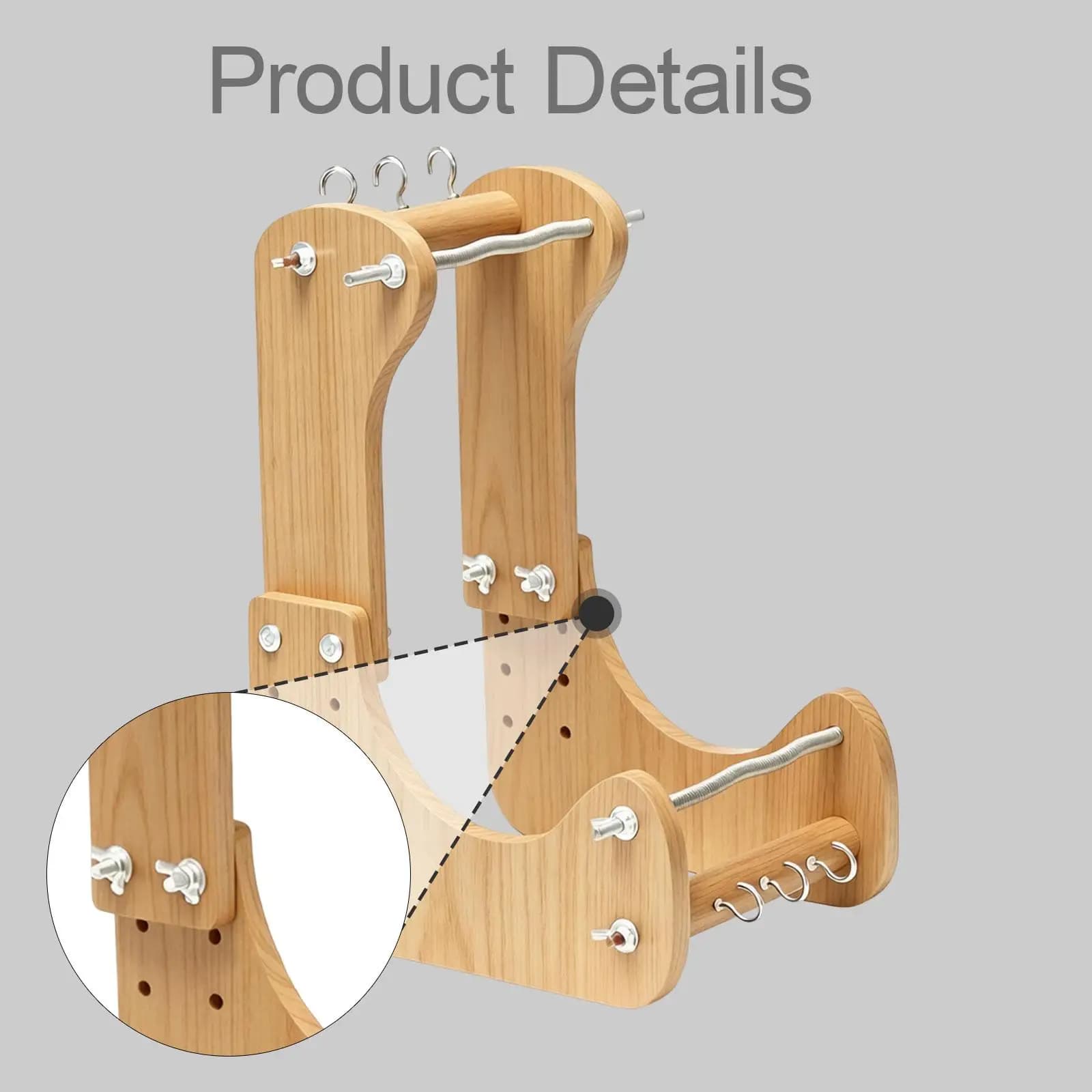 Bead Loom Adjustable Wood Frame Bracelet Making Supplies for DIY Jewelry Weaving and Beading Projects