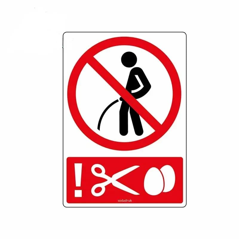 Car Sticker for Scissors Prohibit Toilet Anime Waterproof Refrigerator Decoration Waterproof Car Assessoires Decal PVC,13cm*9cm