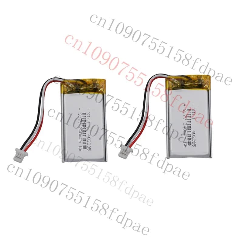OK OK 2 pieces 3.7 V 240 mAh 0,89 Wh Battery Li 402035 JST 3 pin 1.0 mm for camera yi Dash Cam
