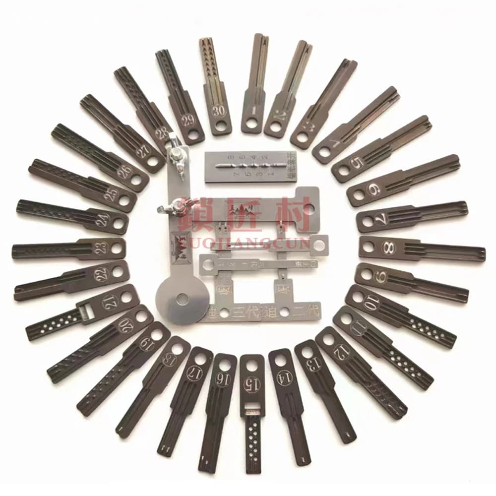 Set da 30 pezzi in acciaio legato di strumenti in alluminio Strumenti completi per fabbro Accessori di riparazione Strumento di calibrazione accurato