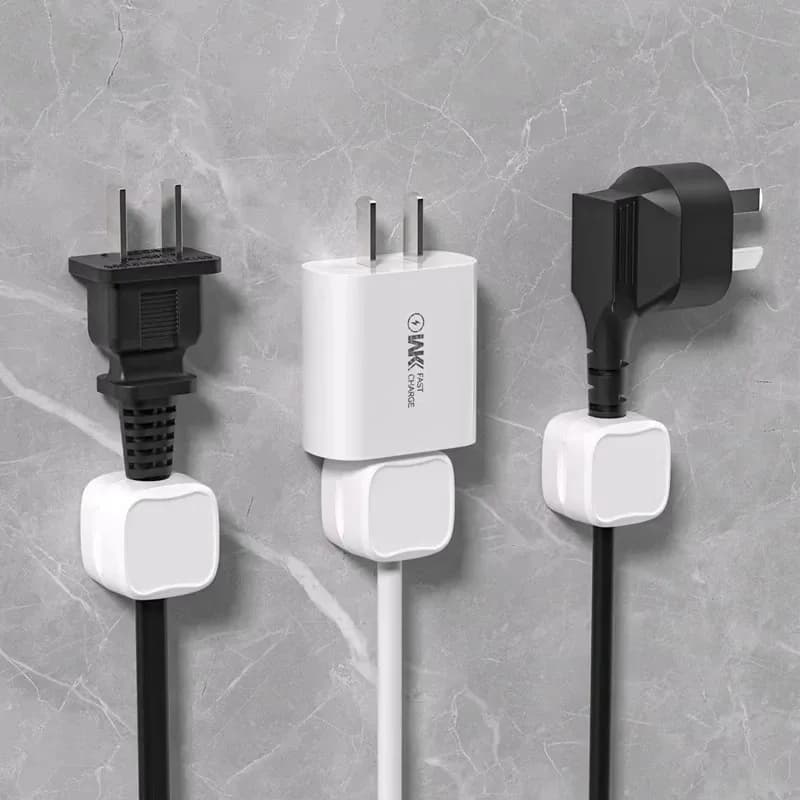 Clip magnetici per l'organizzazione dei cavi, 3 pezzi, supporto per la gestione dei cavi sotto la scrivania, avvolgicavo portatile per auricolari, mouse e cavi dati
