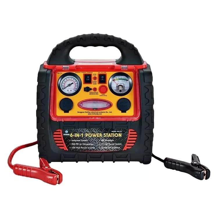 Avviatore d'Emergenza Multifunzione per Auto con Luce LED, Corrente di Picco 1000A e Uscita di Ricarica 11 Ampere per Camion e Moto