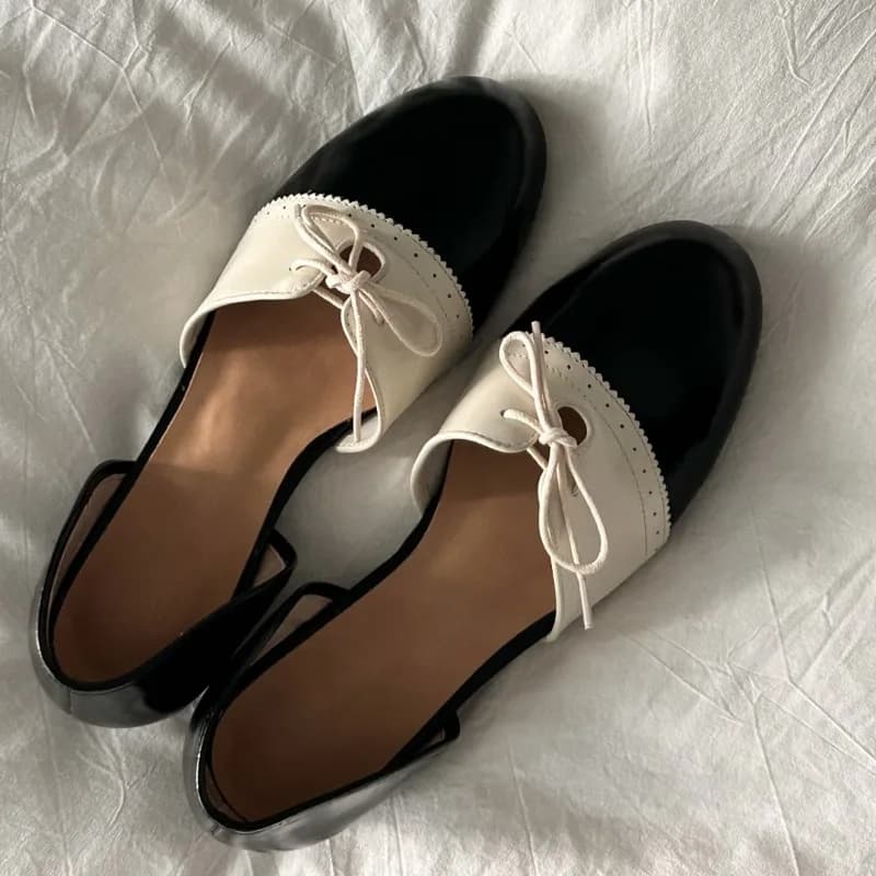 Women Washed Leather Clog Mules Slip-on Hidden Wedge Internal Lift Vintage One Strap Mary Jane Style Flats Autumn 2026 New