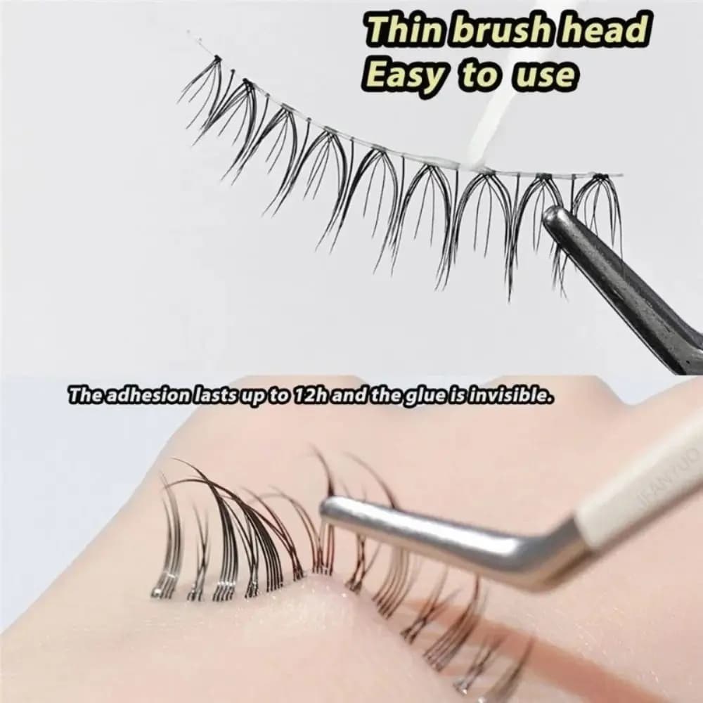 New 3 ml fake eyelash glue, transparent, fast drying, long lasting beauty glue, waterproof eyelash glue, makeup tools