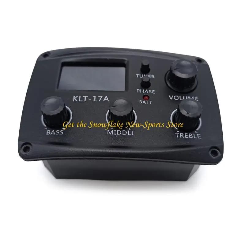 E56D Acoustic Guitar Pickups Piezo Pickup 3 Band Preamp Tuner Pick-up
