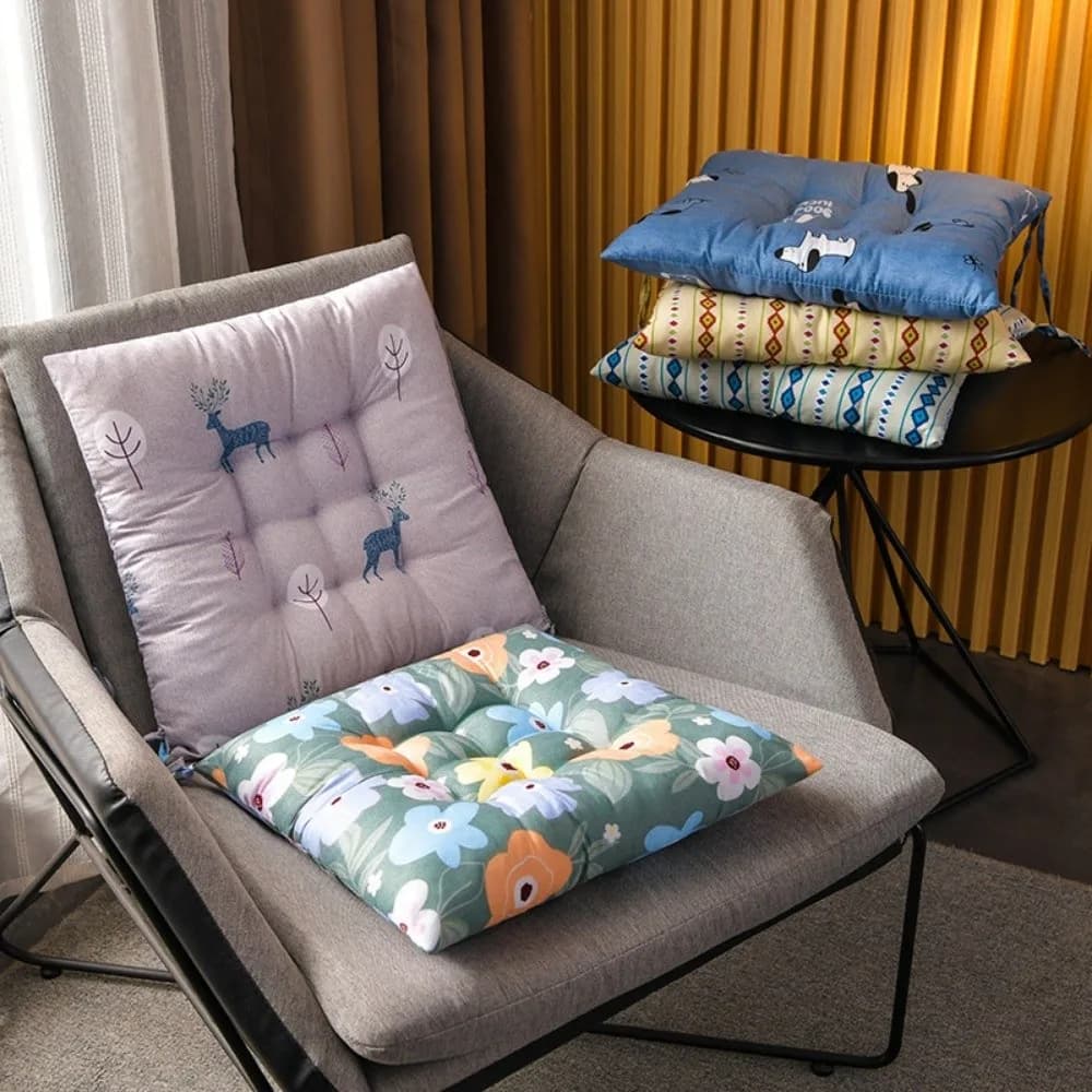 Breathable Thickened Chair Seat Cushion Soft Cotton 40*40cm Student Stool Butt Cushion 8 Colors Office Four Seasons Hip Pad