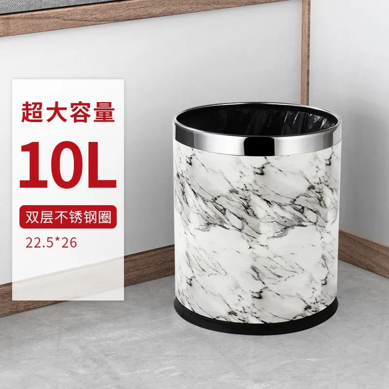 Pattumiera per uso domestico KTV Hotel Commerciale Soggiorno Ufficio Serbatoio ribaltabile da cucina semplice di lusso leggero di fascia alta