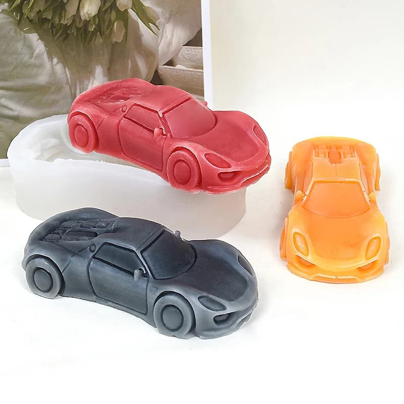 Stampo in silicone per auto sportive creative 3D candela profumata sapone resina gesso artigianato stampo decorazioni per la casa fai da te stampo durevole