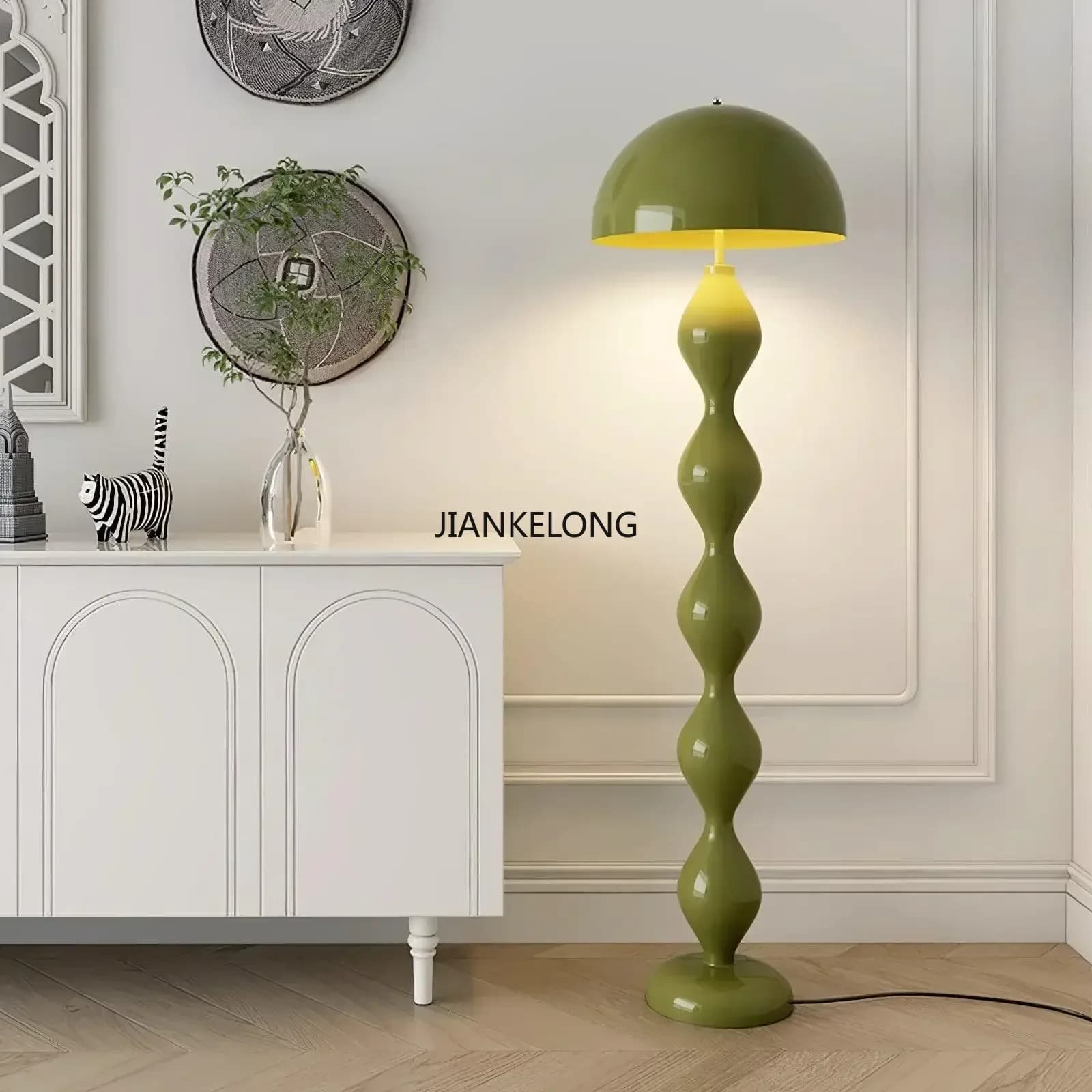 Lampada da Terra Creativa e Colorata a Forma di Fungo, Illuminazione LED Nordica per Soggiorno, Camera da Letto, Comodino, Luce di Design per Arredamento Casa