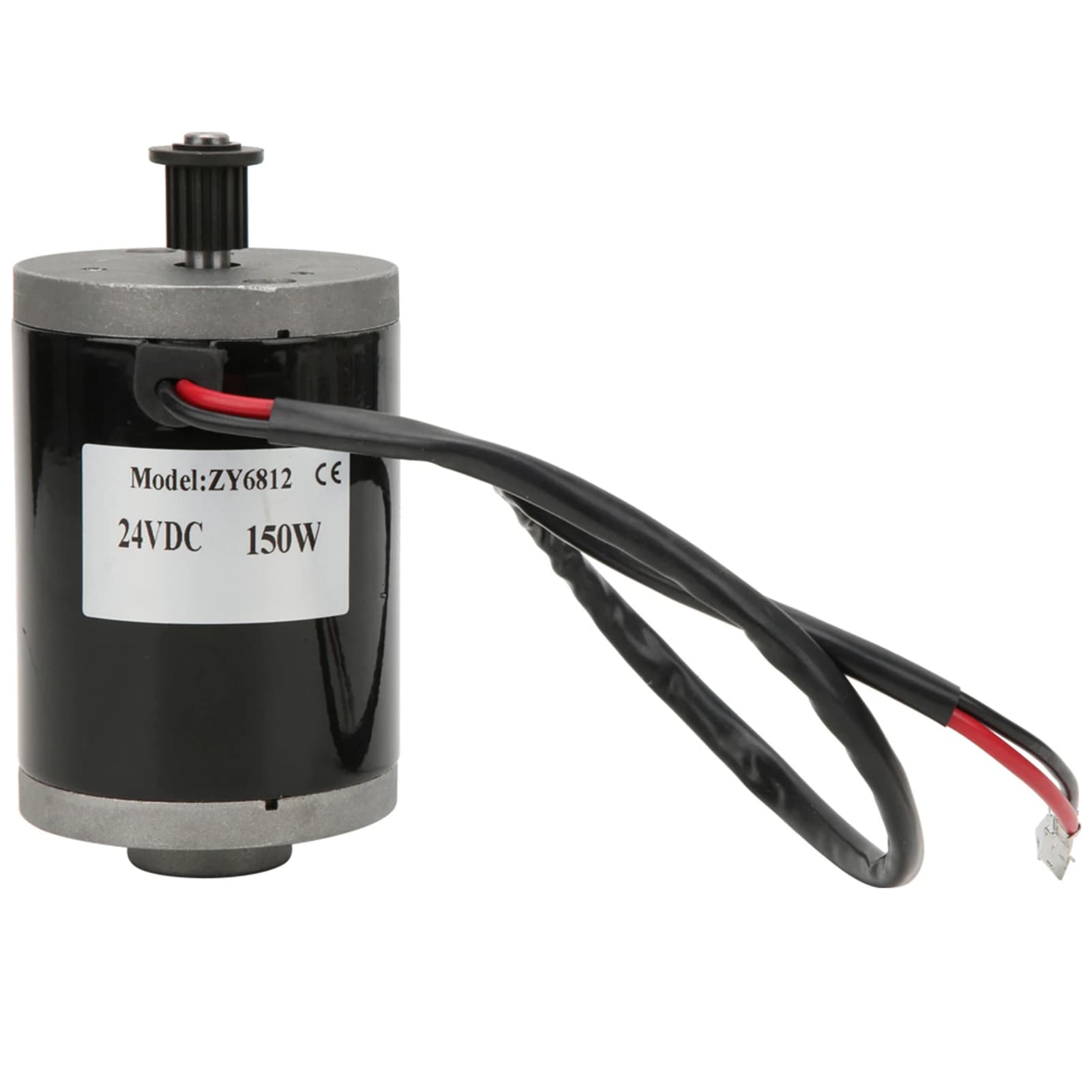 ZY6812 24V 150W Brush Electric Motor with Chain Synchronization Wheels and DC Permanent Magnet