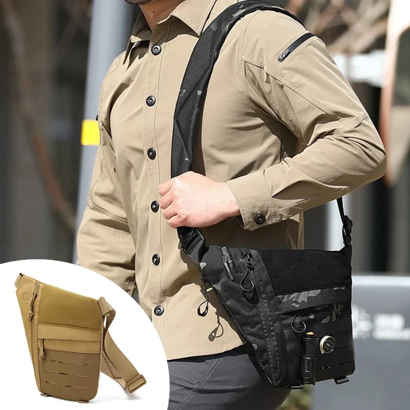 Multifunctional Petto Anti-theft bag, Casual Exterior Shoulder Bag with Hidden Rhinestone for Weapons, Anti-theft Travel Bag