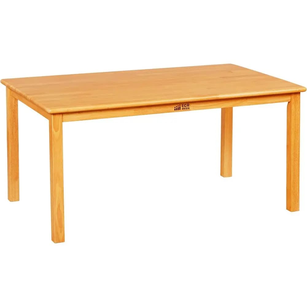 30 x 48 Rectangular Solid Hardwood Table with 22 Legs, Children's Furniture