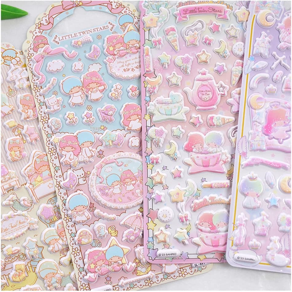 3D Stickers Gemini in 4 Styles, Handmade Articles, Laptop Puzzles, Scrapbook, Phone Cases, Cartoon Decorations, Festive Gift