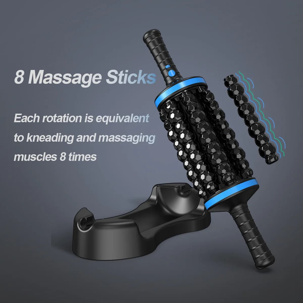 Professional artifact for massage wrap with electric foam roller for muscle relaxation