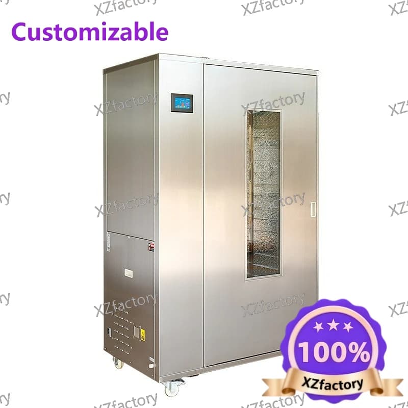 Essiccatore/forno commerciale di grandi dimensioni per albicocche conservate, frutta secca e prodotti agroalimentari secondari.