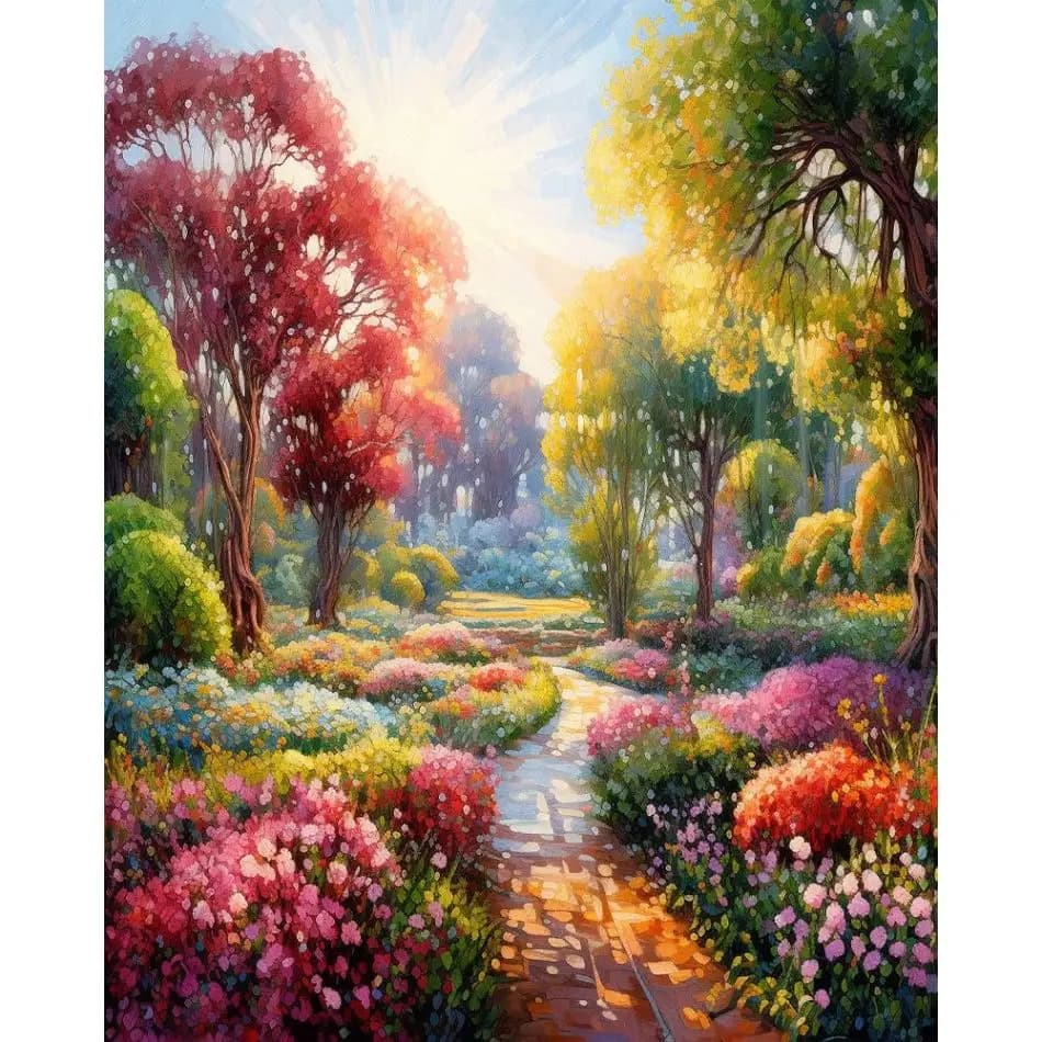 RUOPOTY Forest Diamond Painting Original Gifts Diy Crafts Landscape Full Round Paint By Diamonds Unique Gift Decorative Painting