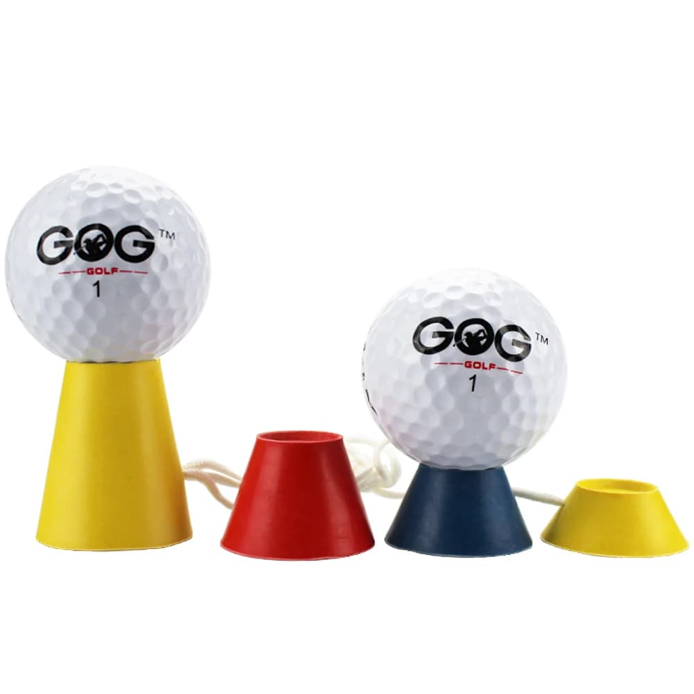 T-shirt da golf 4 in 1 di diverse altezze T-shirt in gomma invernale da golf con porta pallina da golf in corda