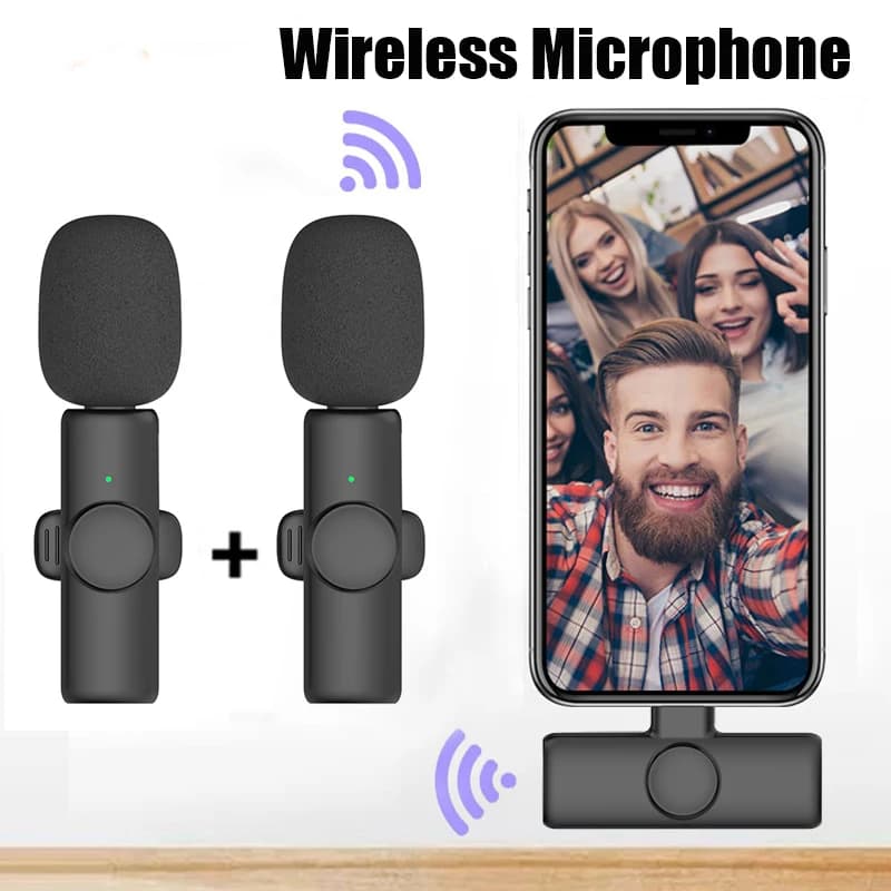 Xiaomi Microfono lavalier wireless portatile Mini microfono per registrazione audio video per iPhone Laptop Microfono da gioco live Android