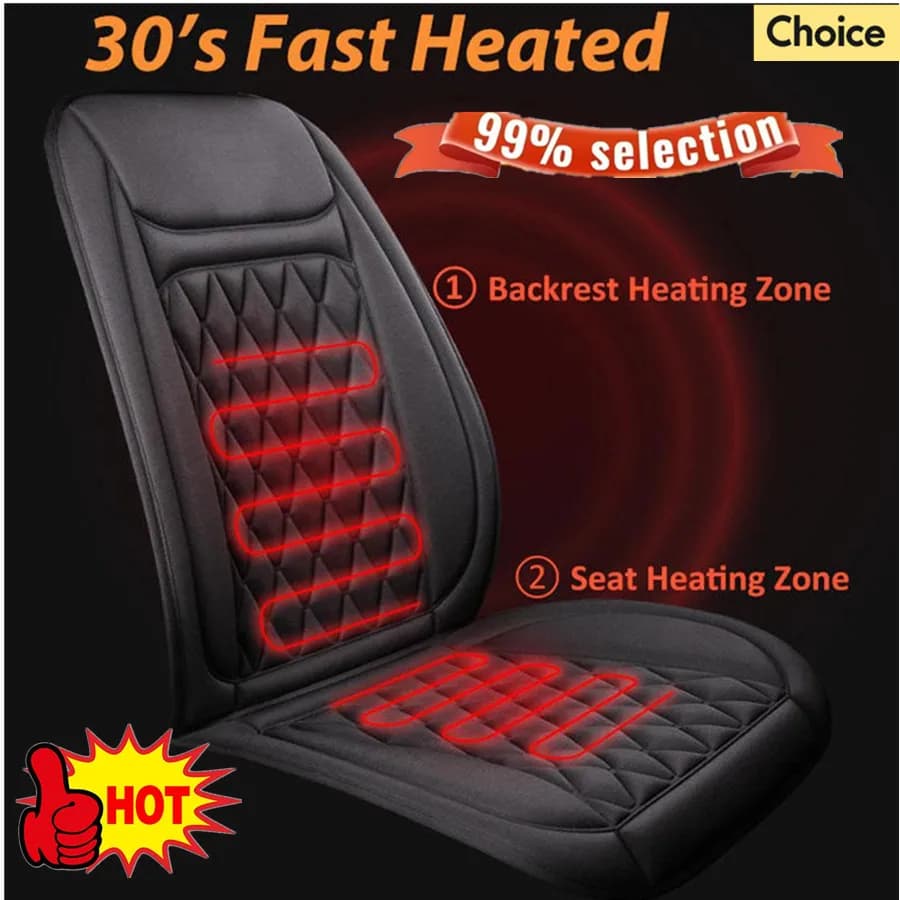 Wheelchair Cover 12-24v 30' Fast Car Seat Heater Panno/Flanella Reheated Car Seat Cover 25W Car Seat Cover Cover