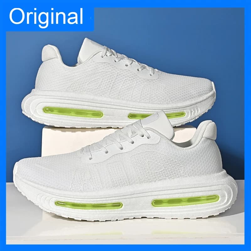 Scarpe Sportive Unisex alla Moda con Lacci, Comode e Traspiranti in Mesh, Scarpe da Tennis con Suola Morbida e Spessa per Corsa all'Aperto da Uomo