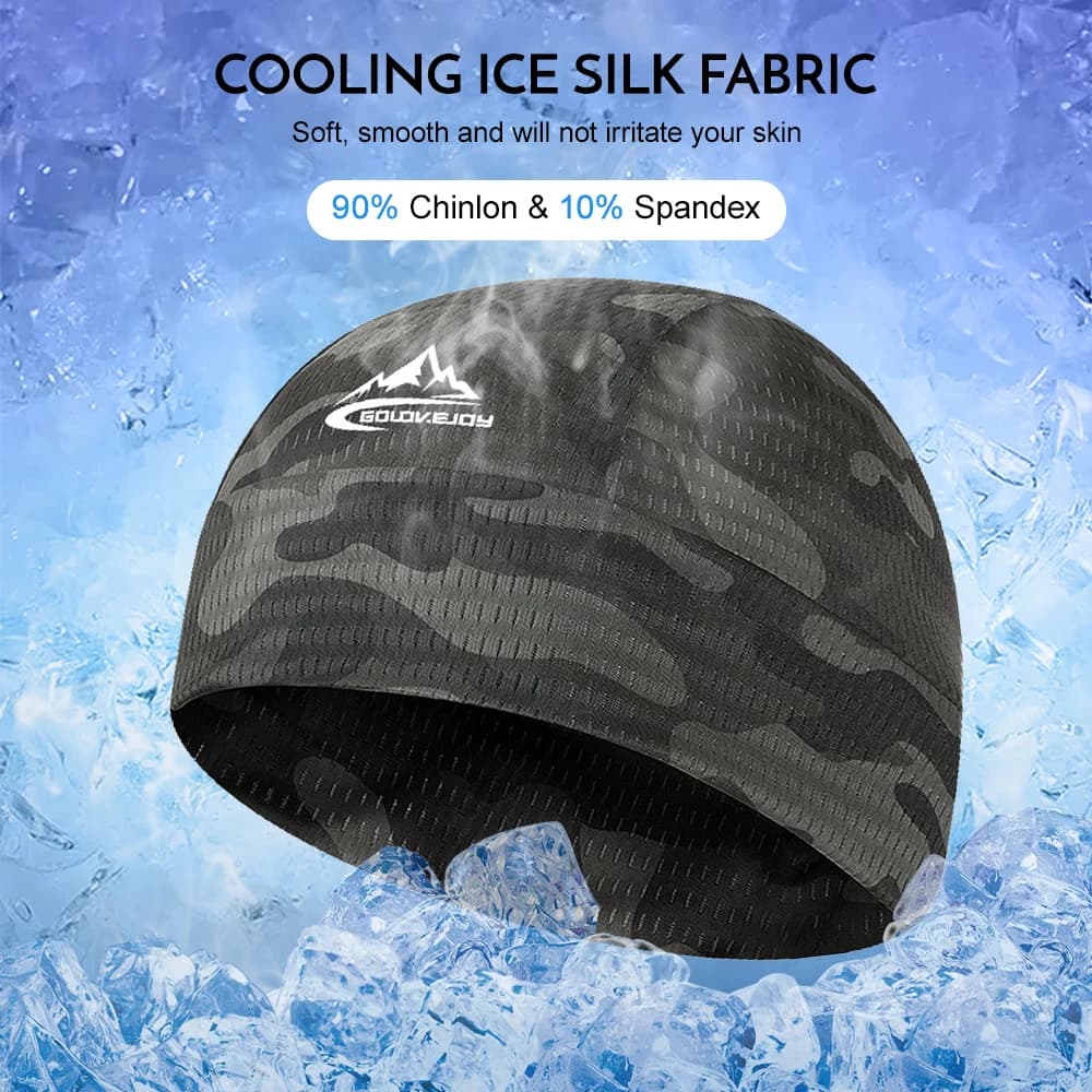 Berretto da ciclismo ad asciugatura rapida Fodera per casco da motociclista Cappello estivo da equitazione anti-sudore Berretto da ciclismo sportivo antivento ad asciugatura rapida