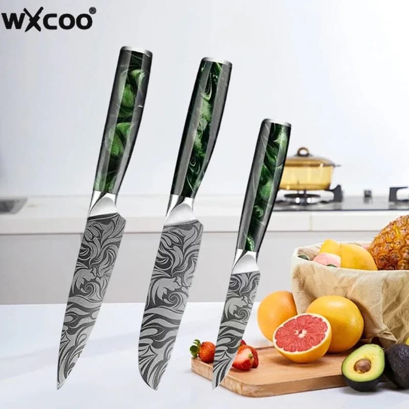 WXCOO Stainless Steel Chef's Knife Cutting Vegetables and Meat Knife Kitchen Accessories Cooking Boning Knives