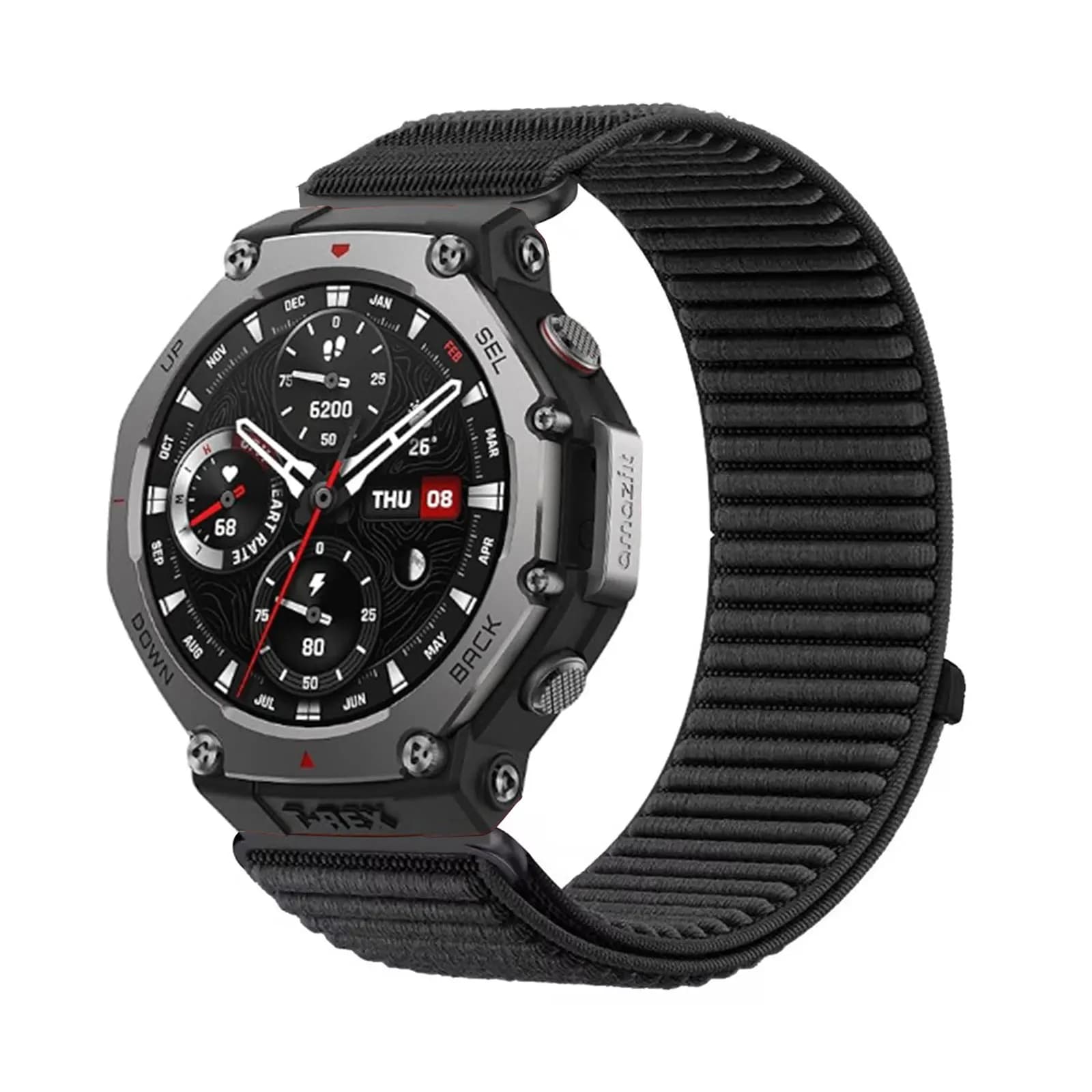 Fasce in nylon per Amazfit T-Rex 3 Band, cinturino elastico in nylon velcro morbido