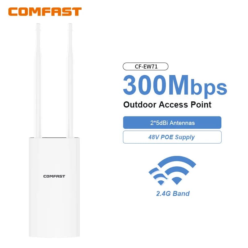 Comfast 300Mbps-1200Mbps Ripetitore Wifi Wireless Esterno 2.4 e 5.8Ghz Ad Alta Potenza Impermeabile Street Extender Router Wifi Antenna AP
