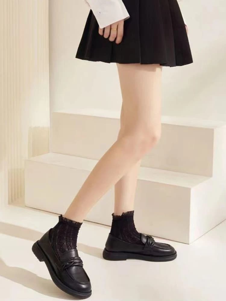 Nuove Scarpe da Donna 2026: Mocassini con Piattaforma, Suola Morbida, Impermeabili, in Pelle, Stile Britannico Casual per Primavera, Versatili