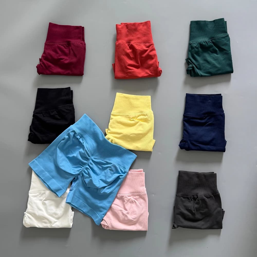 SWEAT UNDFYNE Seamless Scrunch Butt Yoga Shorts Women Push Up Booty Gym Workout Fitness Ribbed Athletic Running Sportswear
