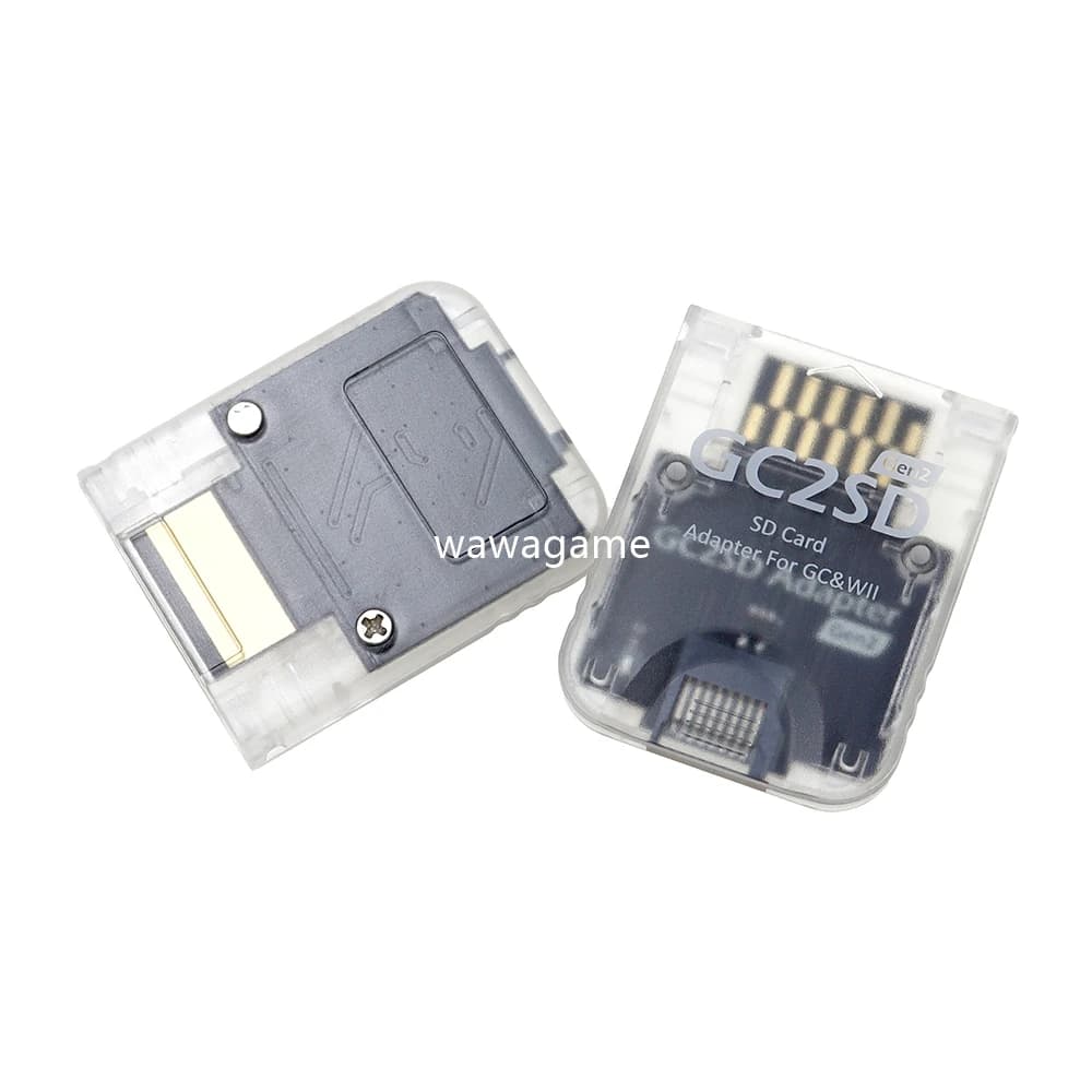 5 pezzi per Nintendo Wii NGC v2.0 GC2SD Scheda di memoria SD Lettore di schede Adattatore convertitore per console